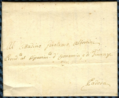 Lettre chioggia province - lettre,