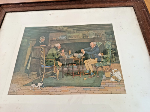 Cecil aldin gravure - gravure, signée