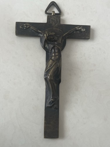 Croix crucifix bronze - crucifix,