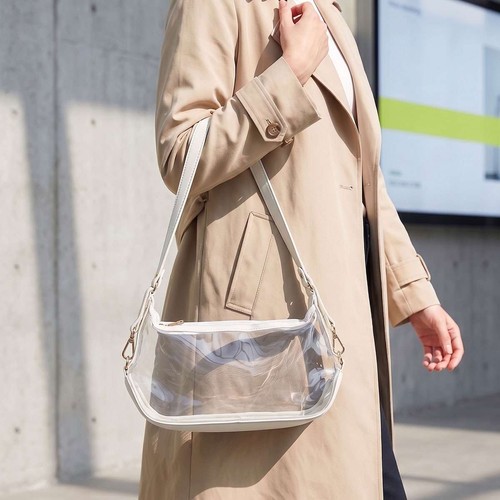 Clear transparent pvc shoulder - pvc,