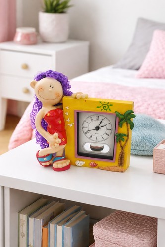 Horloge réveil pendule fille - réveil,