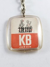 KEYCHAIN - KB GARDEN 1960s - Tools Flowers Seeds Gardening - Vintage -