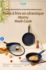 Atomy® CERAMIC Set de 2poêles, Et Un Wok 4pièces, 24/28 cm