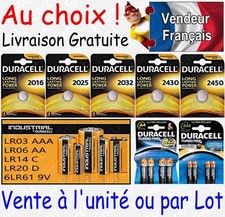 Piles DURACELL : CR2016 CR2025