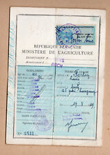 'Auch) hunting permit 1949 with 3 tax stamps until 1952 P19058