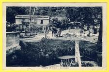 Old postcard 78 - POIGNY la FORÊT (Yvelines) Les ROCHES draft horses plough