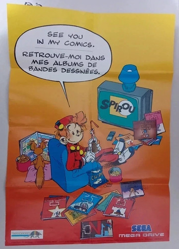 Poster spirou sega - spirou, drive