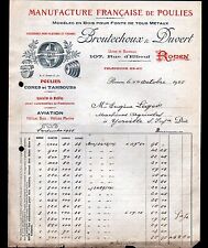 ROUEN (76) AIRPLANE PULLEYS & PROPELLERS FACTORY "BROUTECHOUX & DUVERT" in 1925