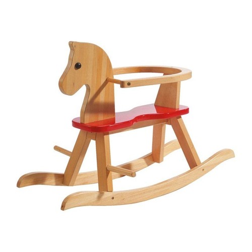 Cheval bascule bois - cheval, en