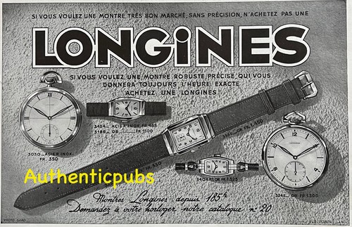 Publicite longines gousset - publicite,