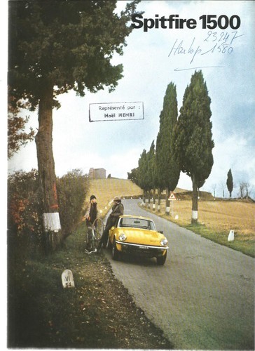 Catalogue triumph spitfire - catalogue,