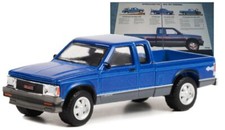 GMC Sonoma - 1991 - bluemetallic - Greenlight 1:64