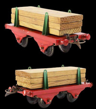 O scale train WOODEN WAGON circa 1938 / old toy 