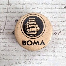 Boîte de cirage ancienne « BOMA - Navire à voiles »