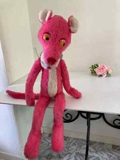 14 ⚜️ Old plush blanket The Pink Panther vintage height 70 cm