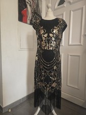 Robe Gatsby Charleston Annes Folles 20/30 Taille Xl