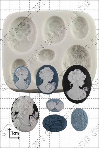 Moule silicone camée femmes - moule,