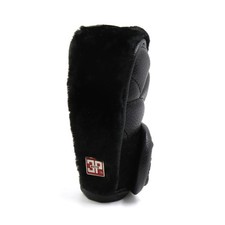 Lot 1 housse protection pour pommeau levier vitesse en simili cuir flanelle noir