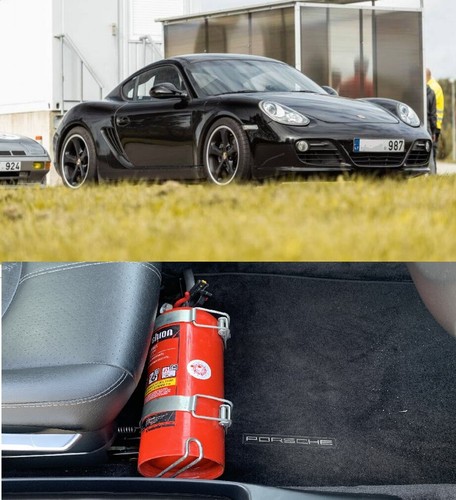 Support extincteur porsche - d'extincteur,