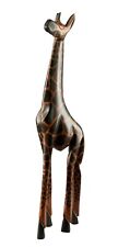 Statue Girafe Bois 35cm - Artisanat Camerounais # 8137