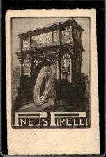 postcard postcard Pirelli Pneus Arc di Triomphe 1923