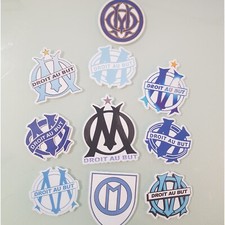 10 stickers Olympique de Marseille OM entre 5 cm et 7 cm