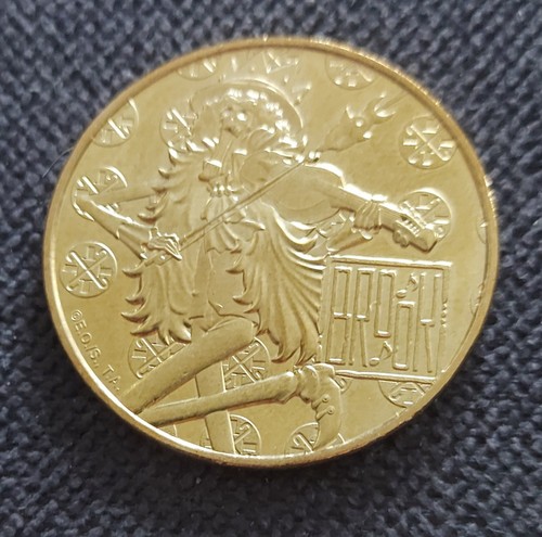 Mini médaille doré one - doré,