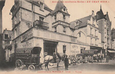 37 postcards tours establishments Mirault brothers "AU CAT NOIR" - oils, coffee...