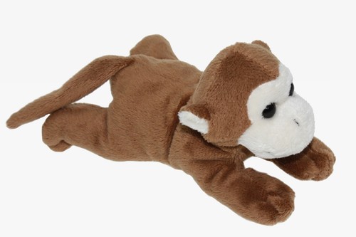 Soft plush monkey lying cute - lying,