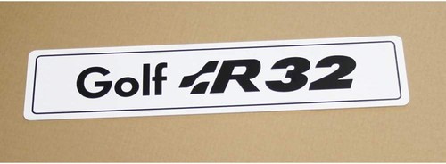 Vag golf r32 lettrage - lettrage, plaque