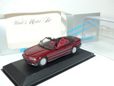 BMW SERIE 3 E36 CABRIOLET 1992 Bordeaux MINICHAMPS 1:43