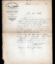 PARIS (IX°) Et de FUMISTERIE / STOVE FIREPLACE "J. FAUGERE / L. BERNASCONI" 1899