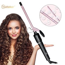 Hatteker fer à boucler 9mm, fin, cheveux longs/courts, température réglable