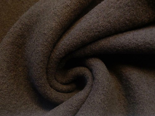 Tissu laine bouillie 100 - tissu, en