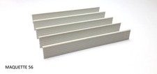 N lot 5 murs parpaing  béton gris jardin parc 1/160 décor train diorama maquette