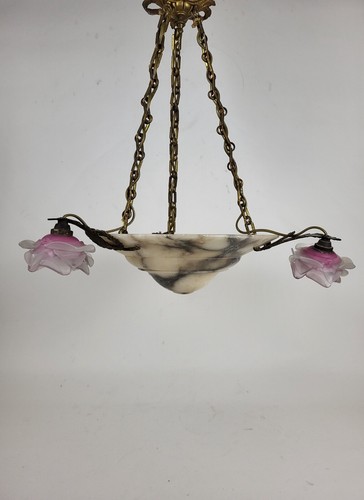 Lustre suspension art déco - suspension,