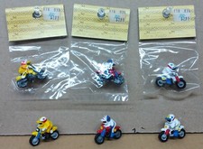 Toy Motorcycle Collection of 6 Miniature Moto Cross Bikes