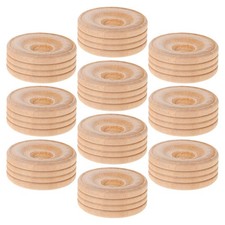 10pcs Pièces de roues en bois