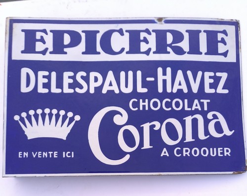 Plaque émaillée ancienne - émaillée,