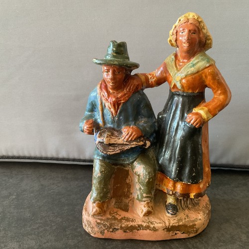 Couple santon vintage - couple, avec