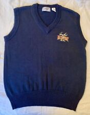 Johnny Bench 1990 Hall of Fame Golf Classic Sweater Vest Navy Blue Men's Medium