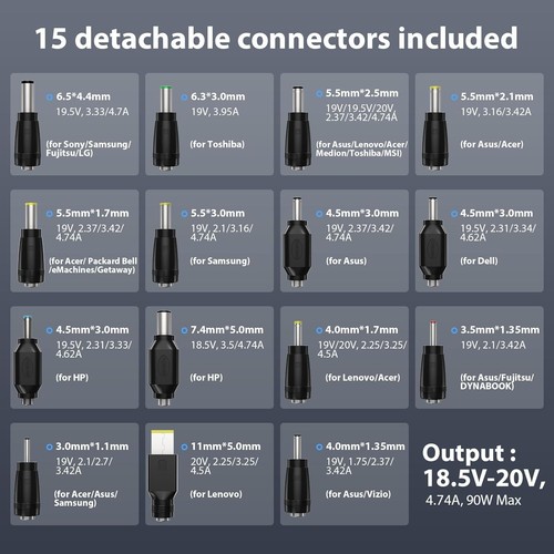 Chargeur universel pour - universel, pc