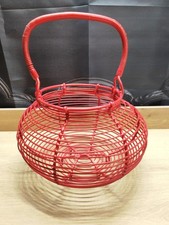 Ancien panier à oeufs en fils