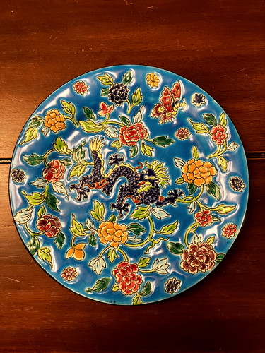 Assiette faïence émaux fin