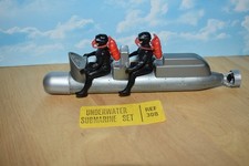 timpo toys 1/32 submarine sous marin avec plongeurs restauré