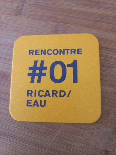 Sous bock verre ricard - sous,