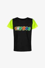VR46 Valentino Rossi Monster Energy de Course The Doc T-Shirt Noir Officiel Kids