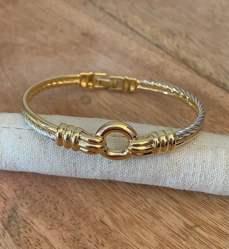 Bracelet bicolore fil câble - bracelet,