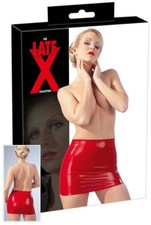 Mini Jupe en Latex Rouge