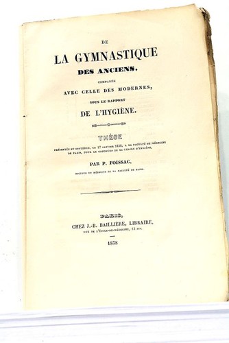 Livre ancien gymnastique - livre, des